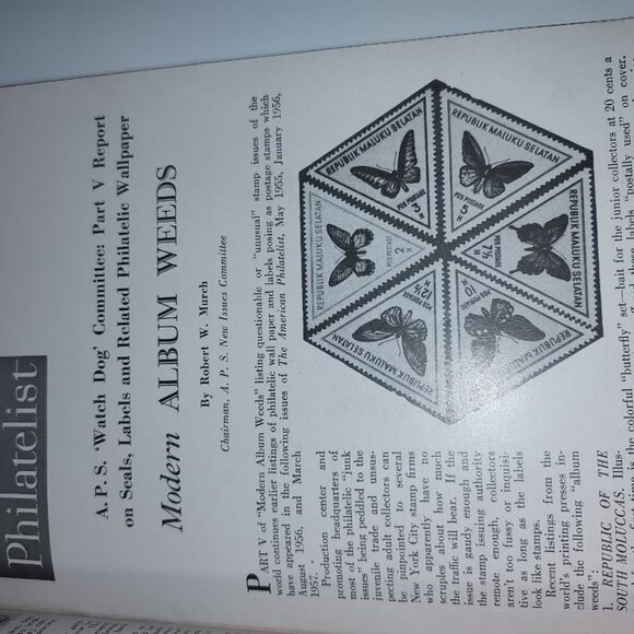 57' Two Books:The American Philatelist (Stamp Book) SC-AS IS(?Missing Pages??) - Picture 9 of 13